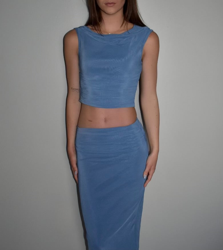 Two piece maxi skirt set