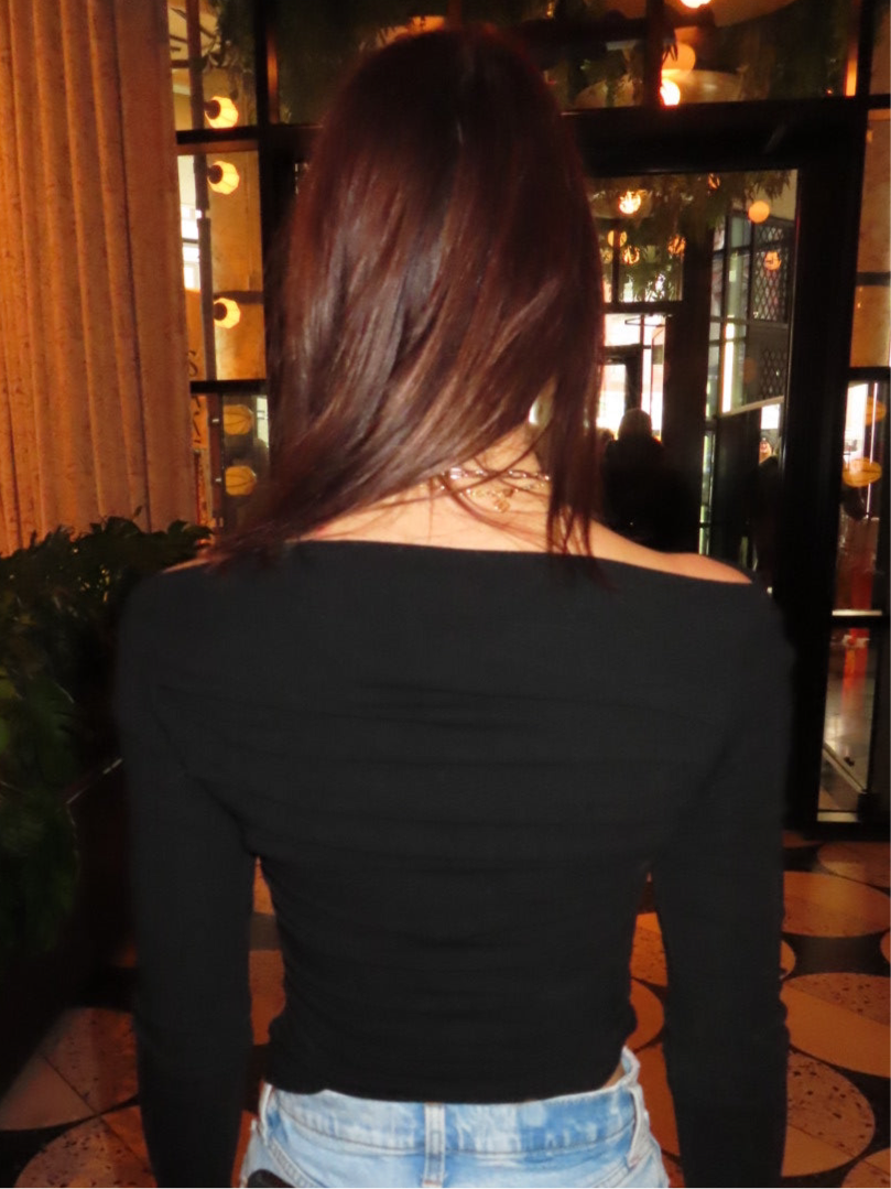 Off Shoulder Ribbed Knit Top
