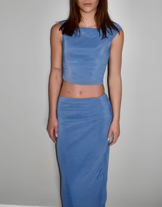 Two piece maxi skirt set